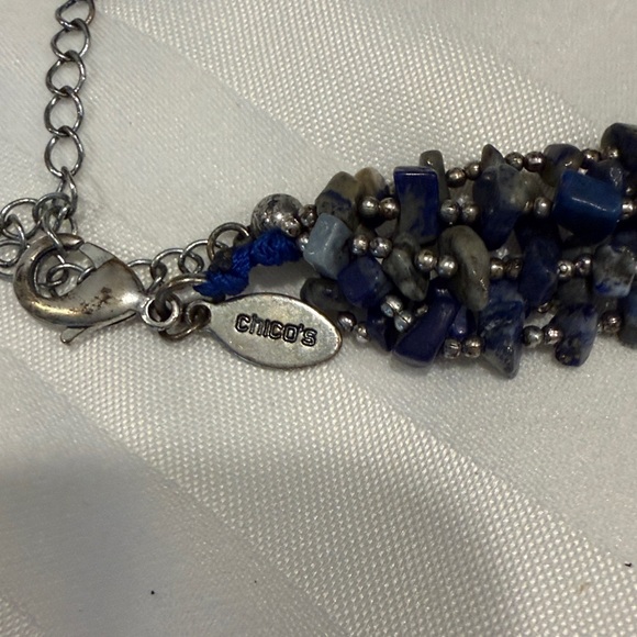 Chico’s Elegant Blue Lapiz Necklace - Picture 3 of 3